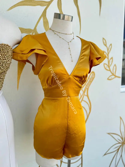 Golden Hour Flutter Romper