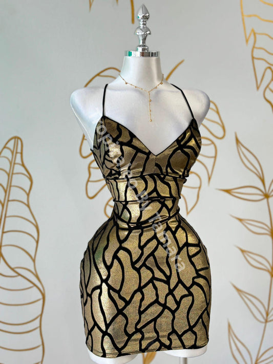 Golden Maze Dress