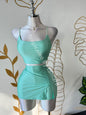 Green Mint Glam Two-Pieces Set Medium