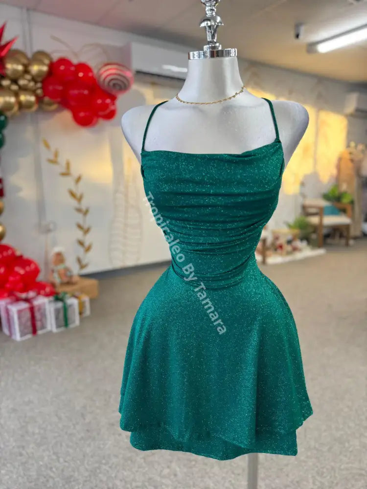 Green Sparkling Dress