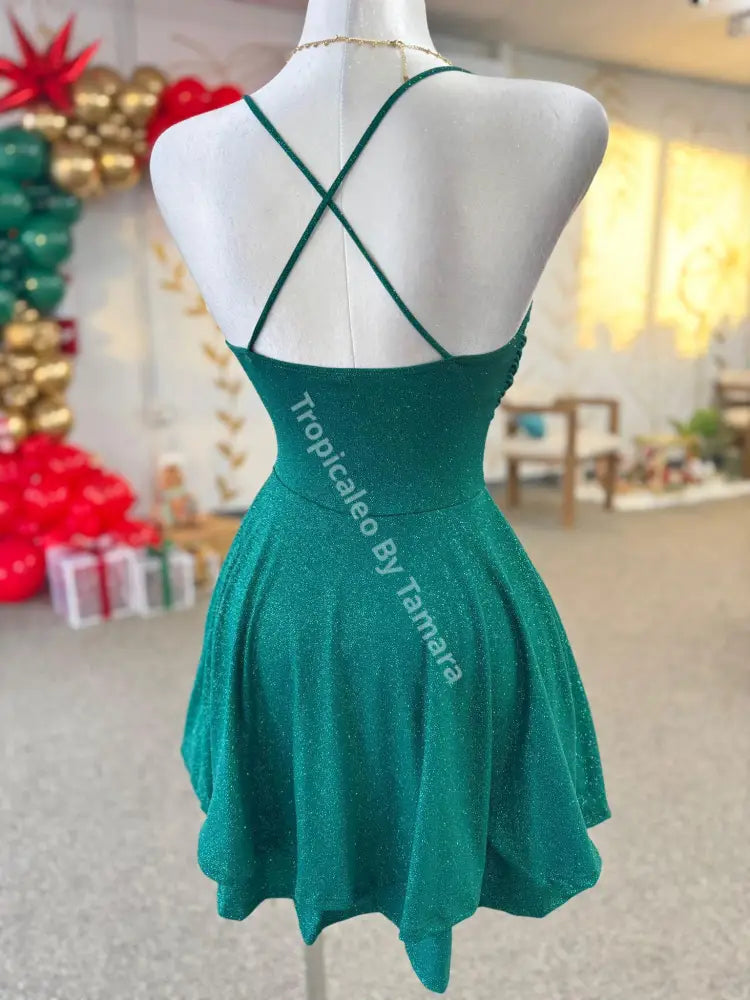 Green Sparkling Dress