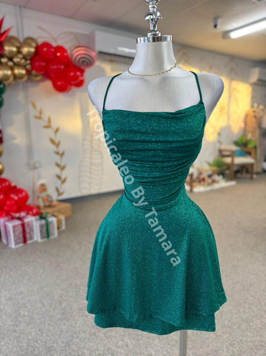 Green Sparkling Dress