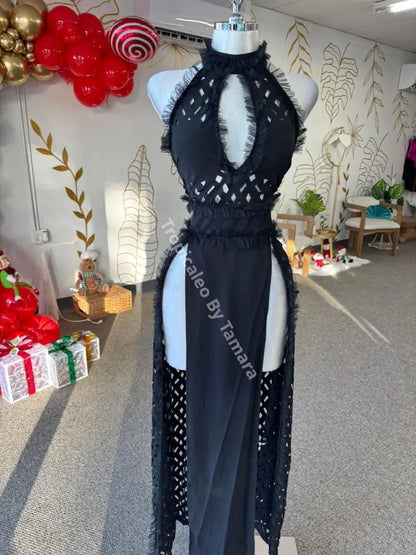 Halter Neck Maxi Dress