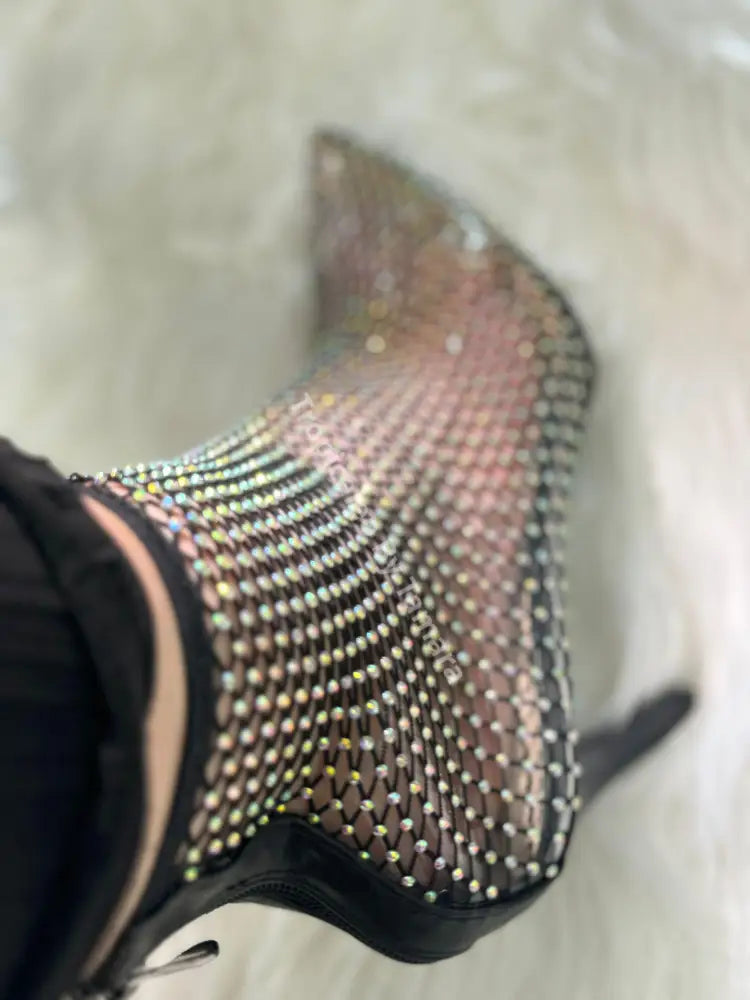 Hologram Mesh High Heels