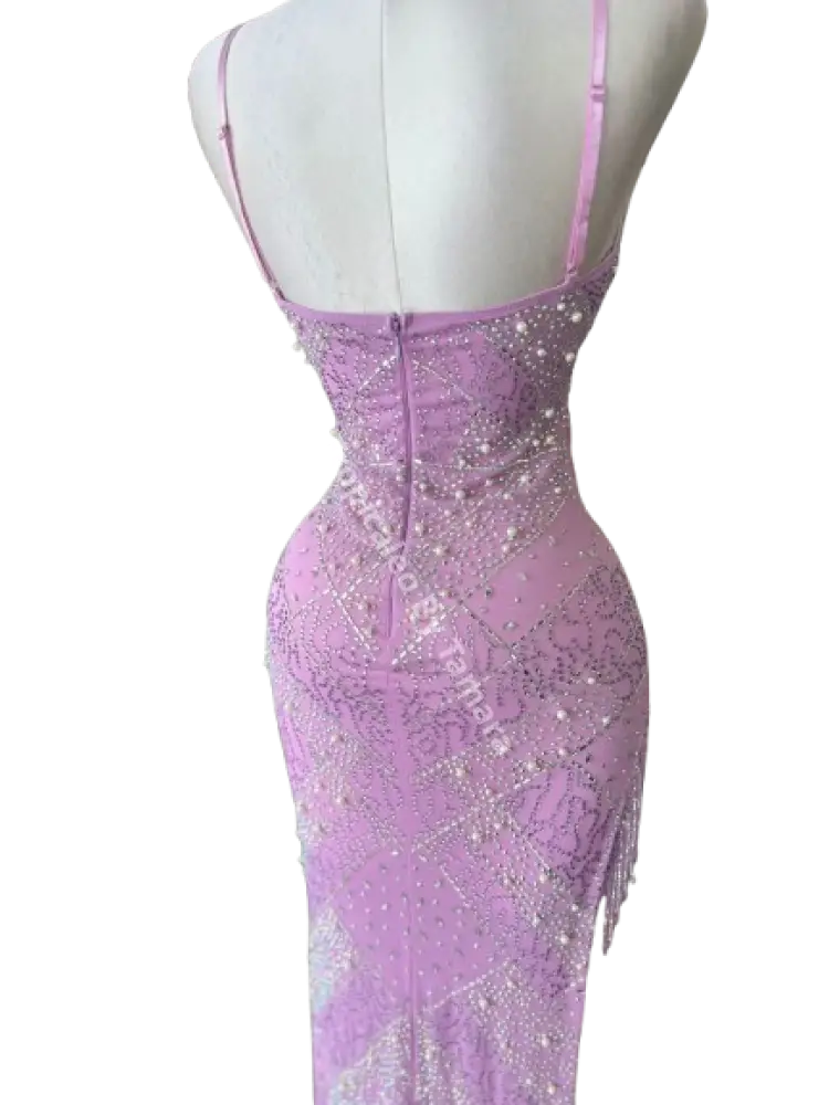 Lilac Sparkle Rhinestones Dress