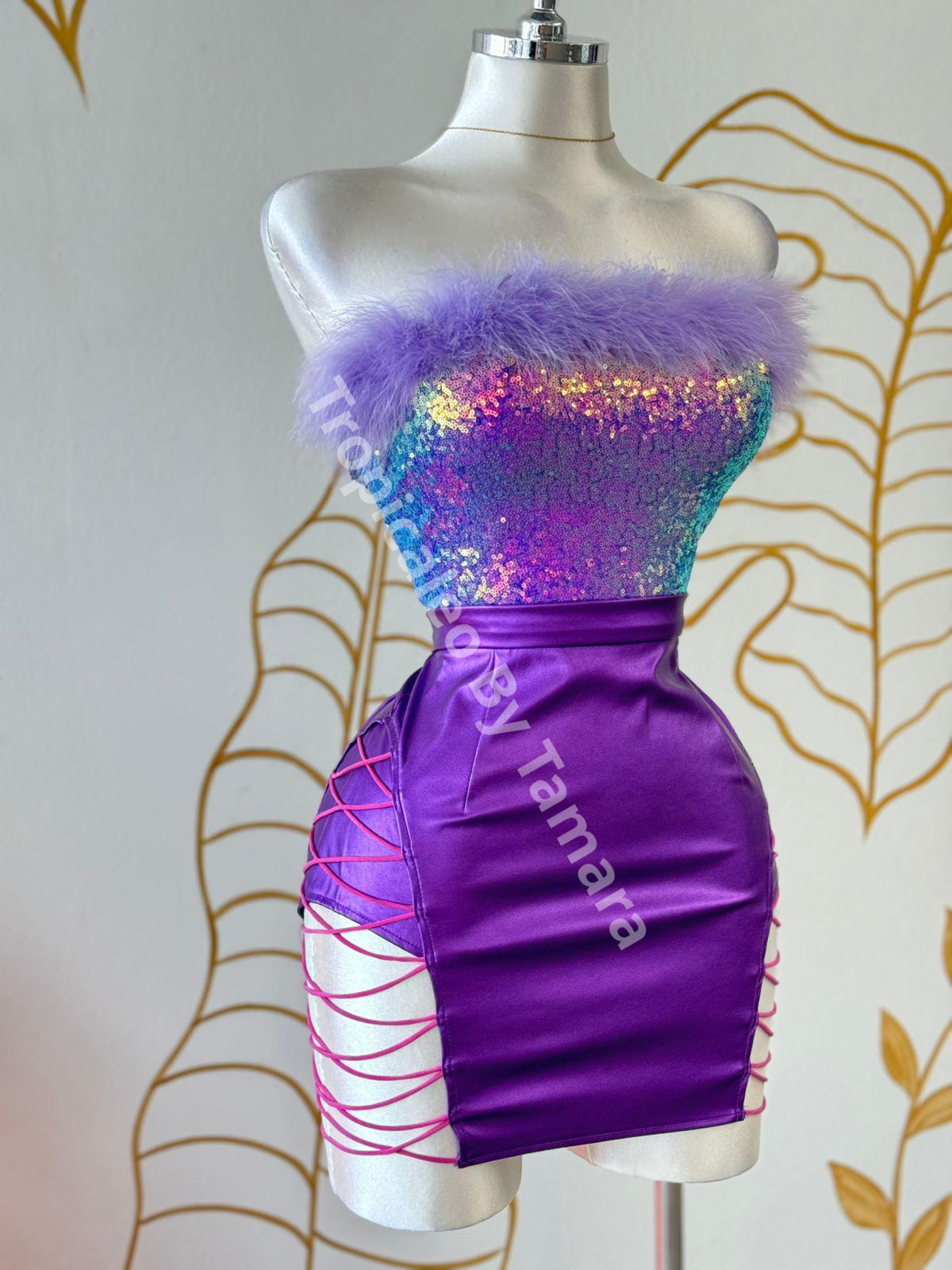 Mermaid Laced Dreams Mini Skirt