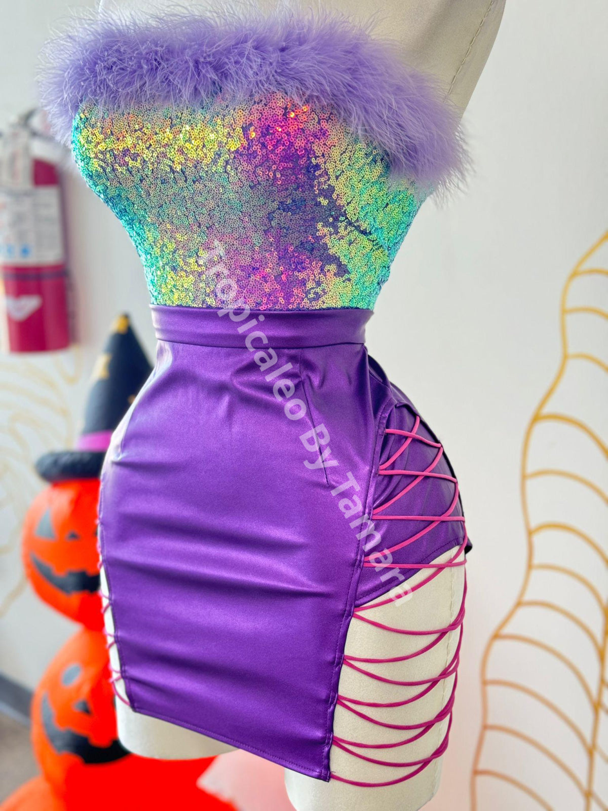 Mermaid Laced Dreams Mini Skirt