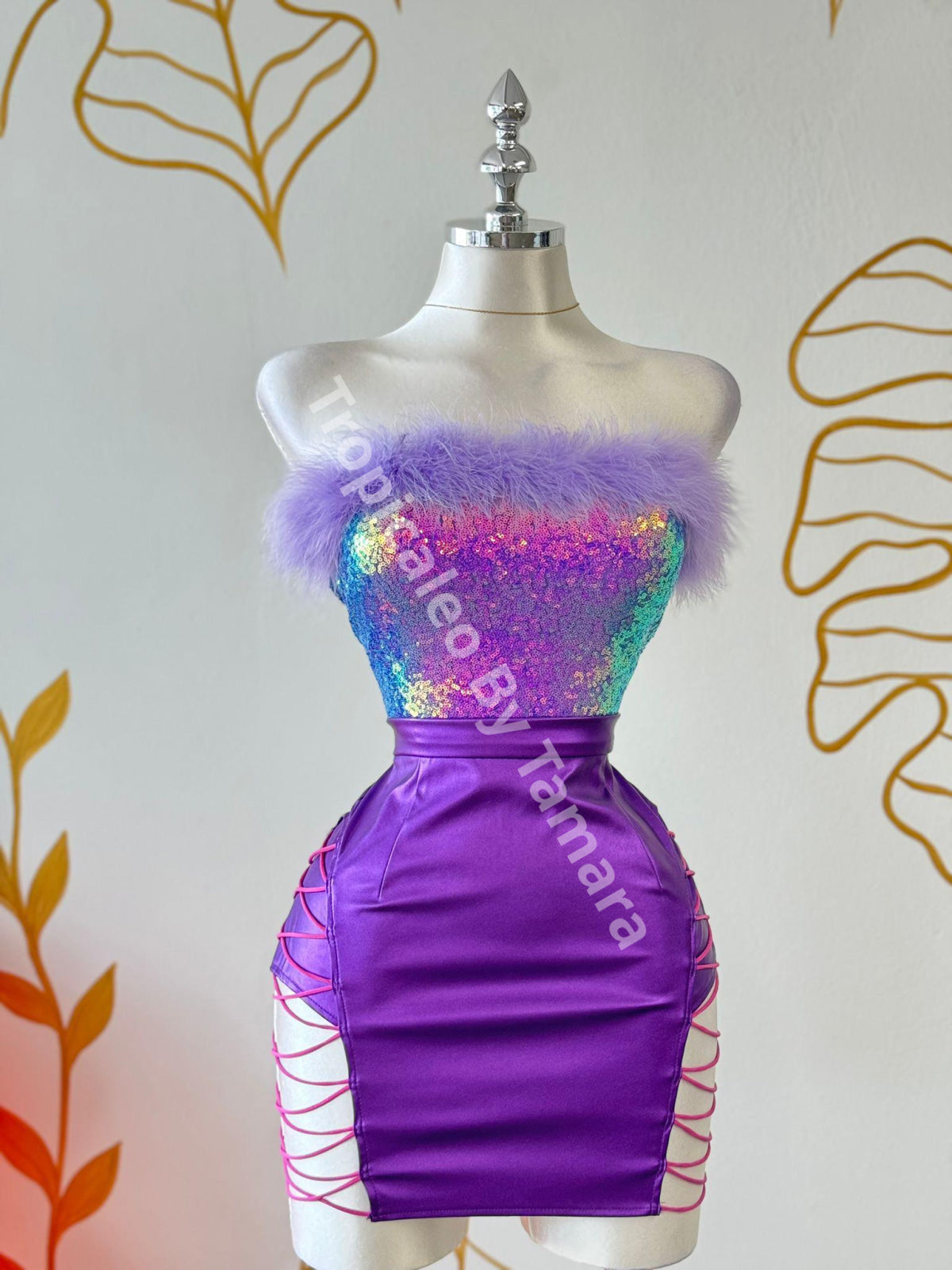 Mermaid Laced Dreams Mini Skirt