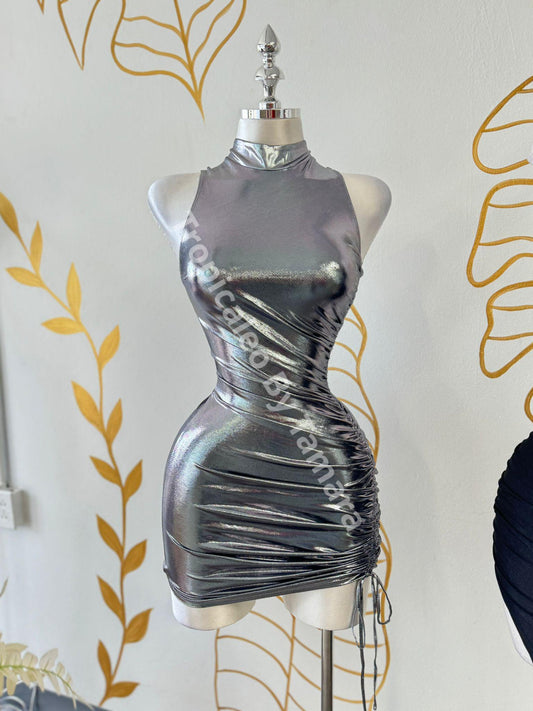 Metallic Bodycon Dress