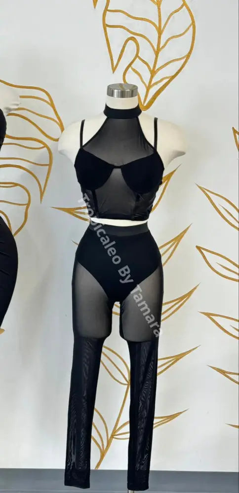 Midnight Mesh Two-Piece Set