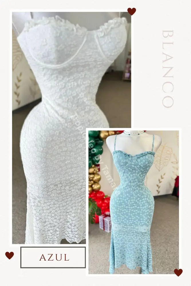 Misty Bloom Mesh Dress