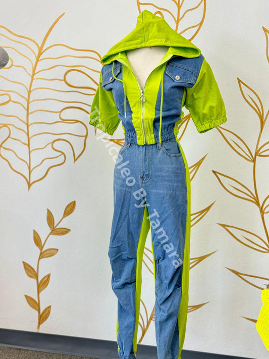 Neon Denim Adventure Set