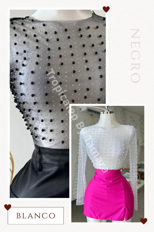 Pearl Dream Mesh Top (2 Colores Disponibles)