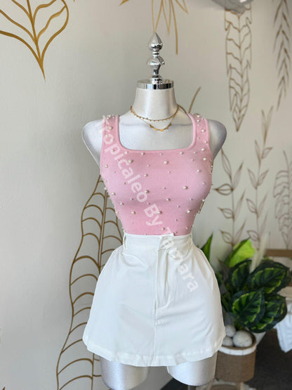 Pearl Glow Crop Top