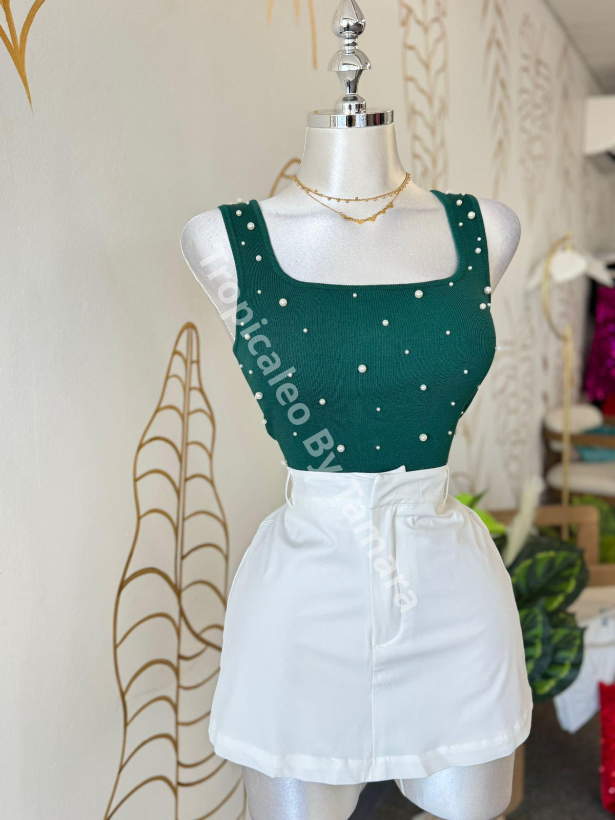 Pearl Glow Crop Top