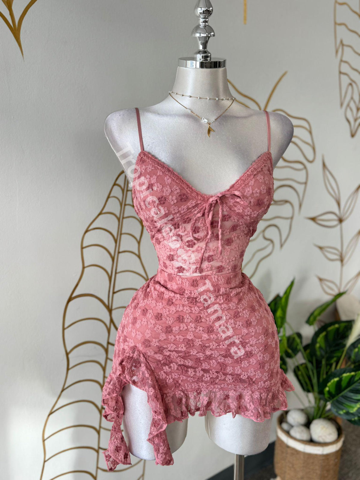 Pink Lace Set