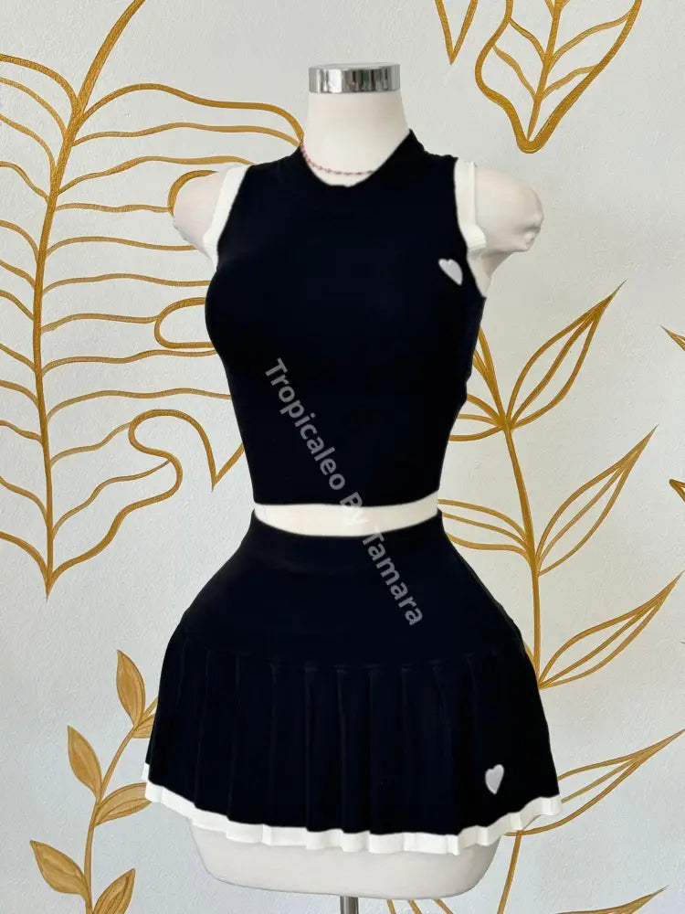 Preppy Heart Two-Piece Set (Disponibles 4 Colores)