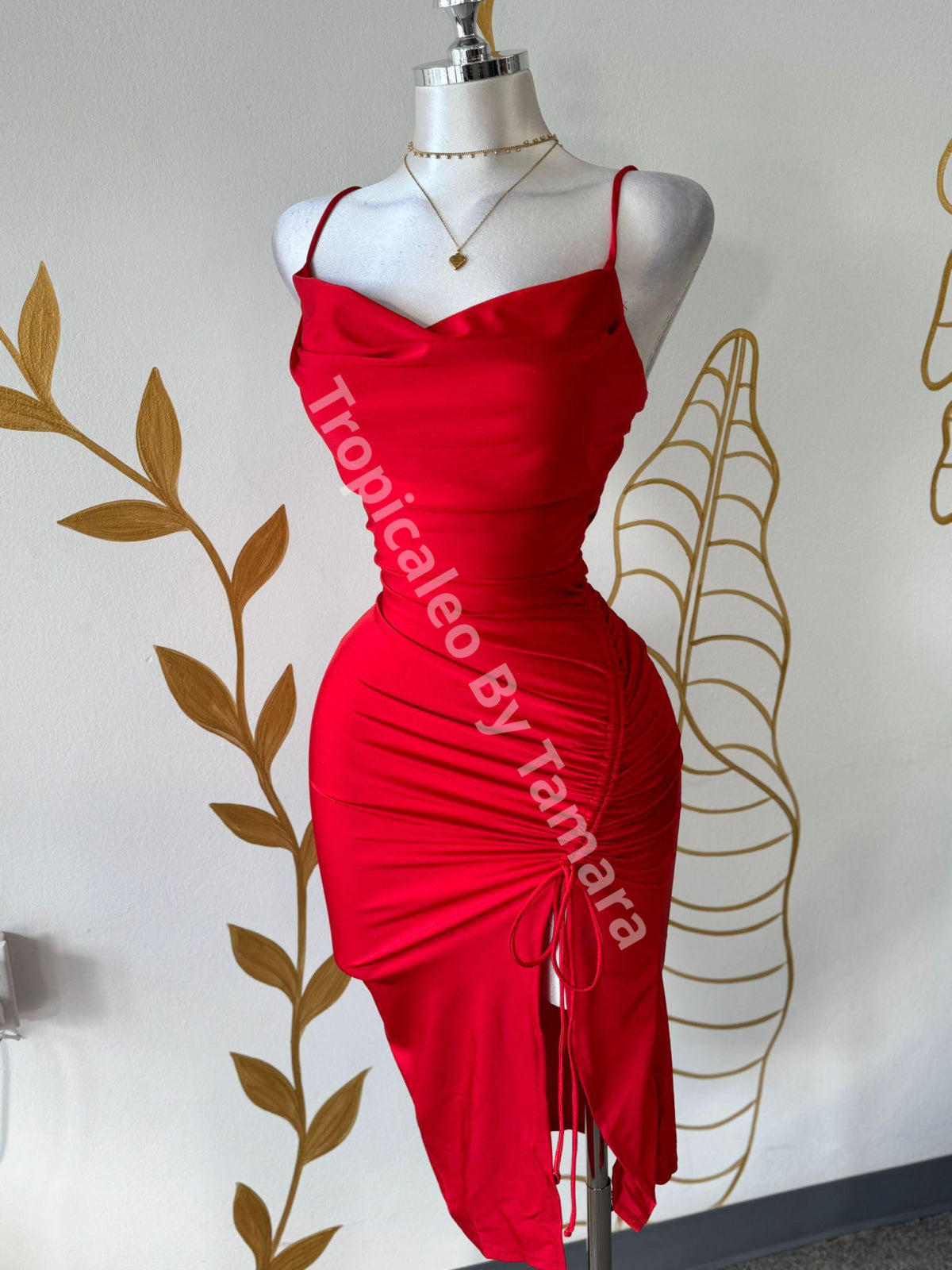 Red Diva Slip Dress