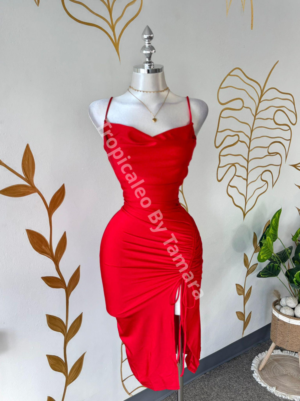 Red Diva Slip Dress