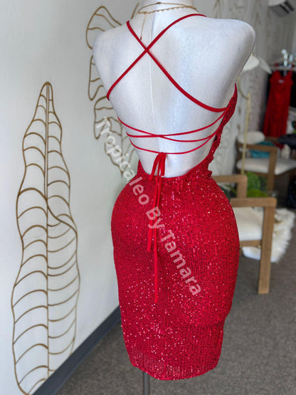 Red Sparkle Queen Dress