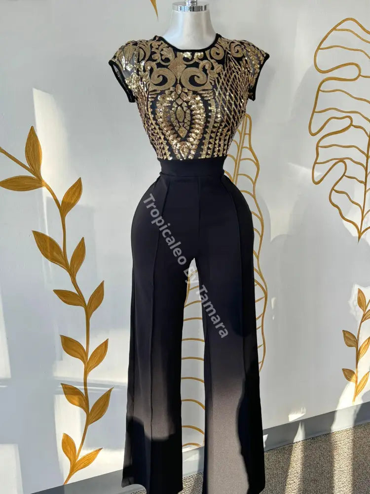 Regal Gold Jumpsuit