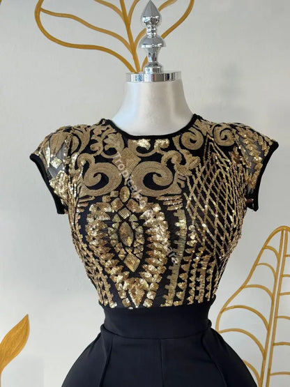 Regal Gold Jumpsuit