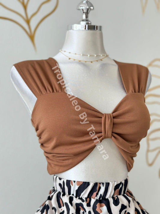 Ruched Bust Crop Top