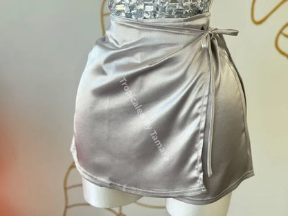 Satin Wrap Skort