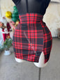 Sexy Plaid Split Skirt (Falda) Large