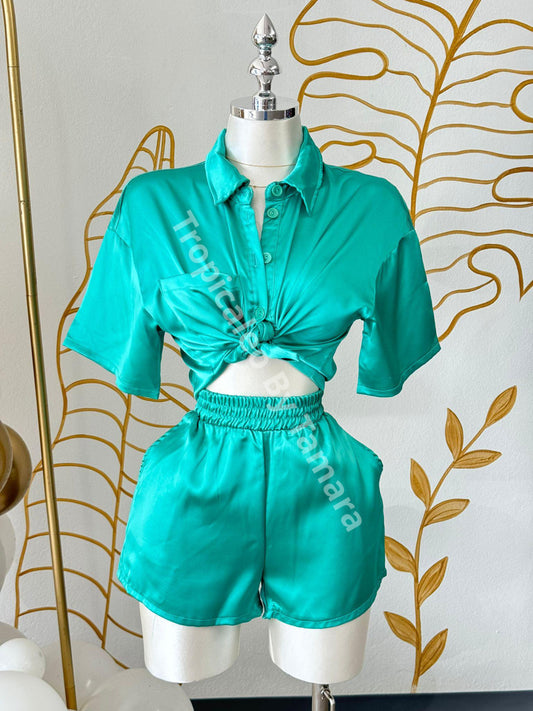 Silky Lounge Two-Piece Set (Disponible 2 Colores)