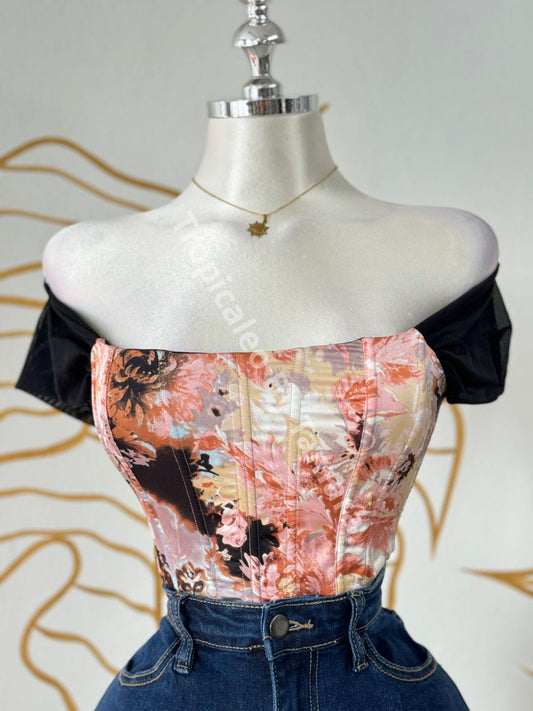 Sunset Bloom Bustier