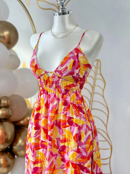 Sunset Bloom Maxi Dress