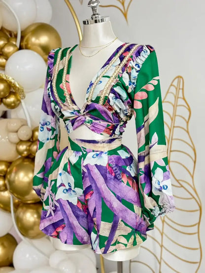 Tropical Breeze Romper (1 Pieza)