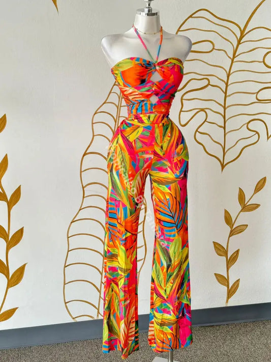 Tropical Palm Jumpsuit