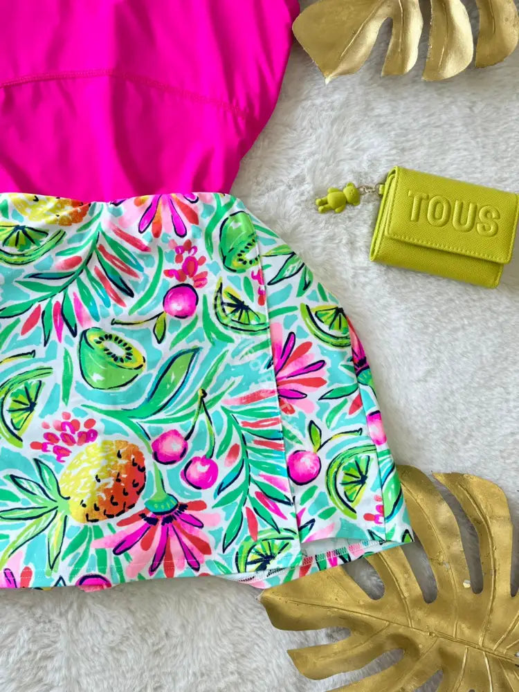 Tropical Paradise Print Skort