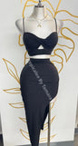 Twisted Elegance Set Small / Negro