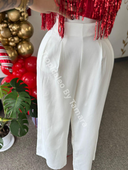 White Flow Pants