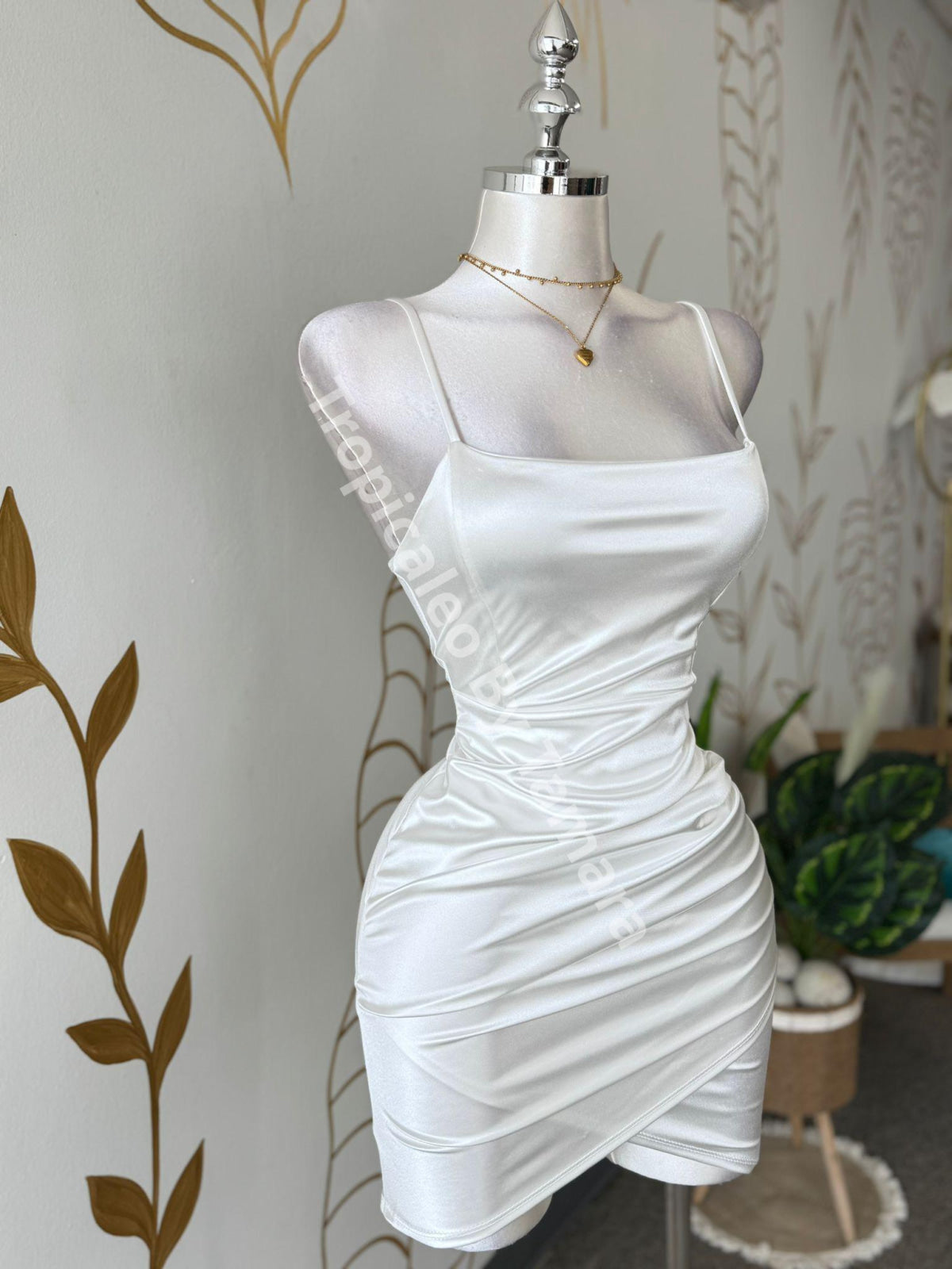 White Glam Dress