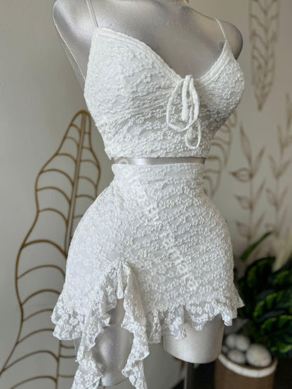 White Lace Bloom Set