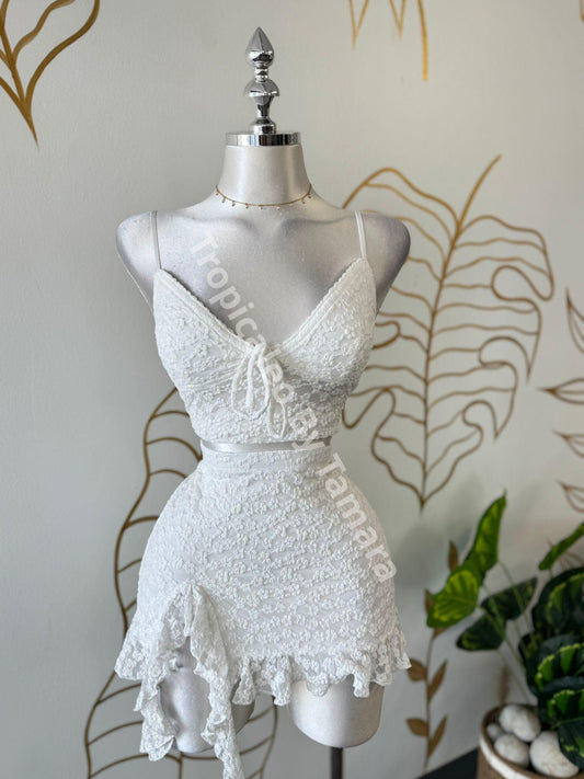 White Lace Bloom Set